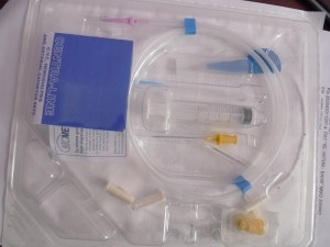 Комплект одноканального центр. венозного катетера (2)